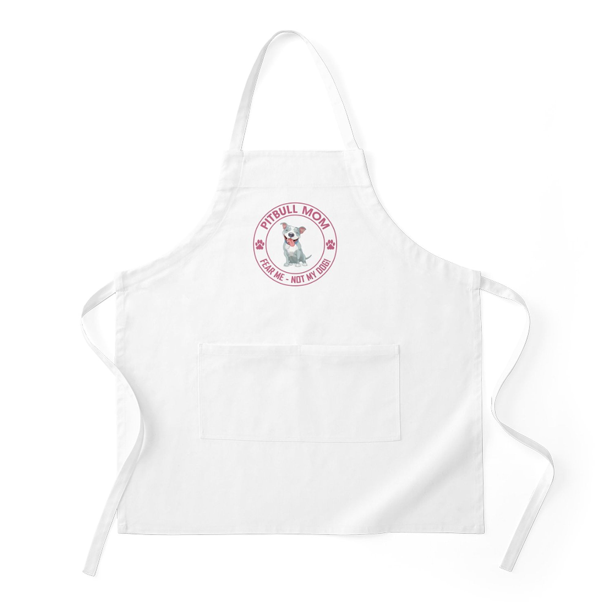 CafePress - PITBULL MOM Light - Kitchen Apron with Pockets, Grilling Apron, Baking Apron