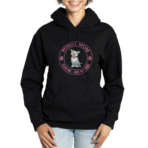 CafePress - PITBULL MOM - Pullover Hoodie, Classic & Comfortable Hooded Sweatshirt