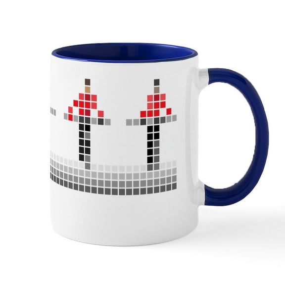 CafePress - PIXEL8 | Kraftwerk Red Mug - 11 oz Ceramic Mug - Novelty Coffee Tea Cup