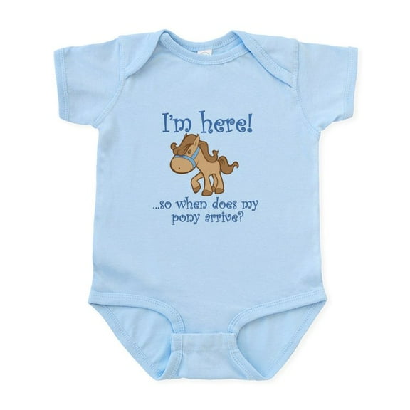 CafePress - PONY Infant Bodysuit - Baby Light Bodysuit, Size Newborn - 24 Months