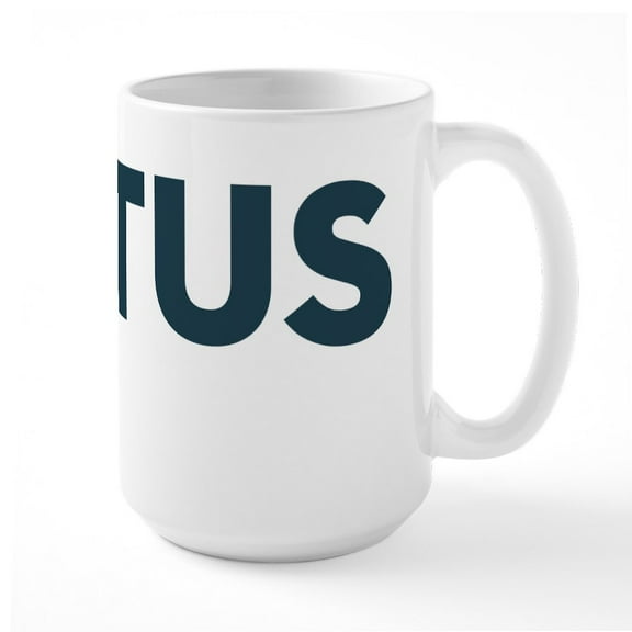 CafePress - POTUS Large Mug - 15 oz Ceramic Large White Novelty Mug