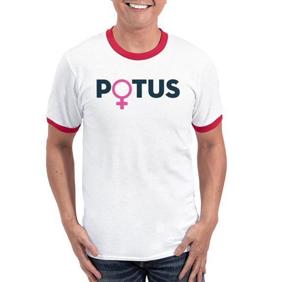 CafePress - POTUS Ringer T - 100% Cotton Ringed T-Shirt