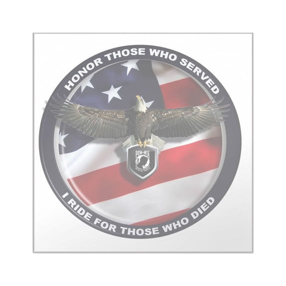 CafePress - POW Ride For Those Who Di Square Sticker 3 X 3 - Square Sticker 3" x 3"