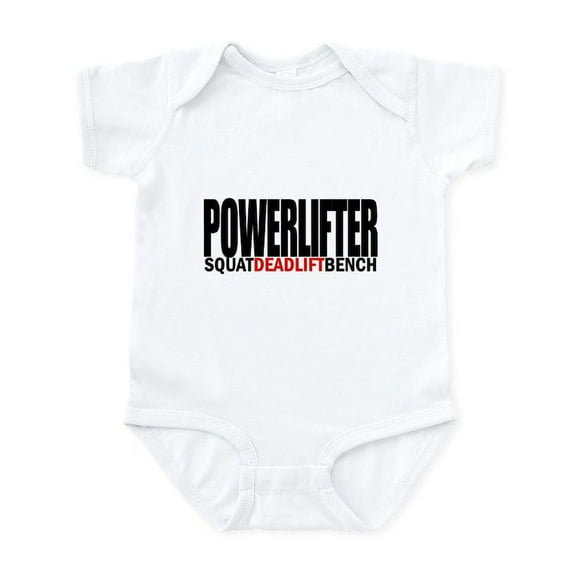 CafePress - POWERLIFTER Infant Bodysuit - Baby Light Bodysuit, Size Newborn - 24 Months