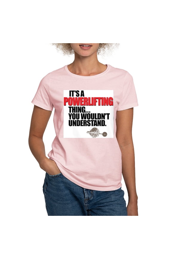 - POWERLIFTING BENCH PRESS Women's Pink T Shirt - Women's Classic T-Shirt