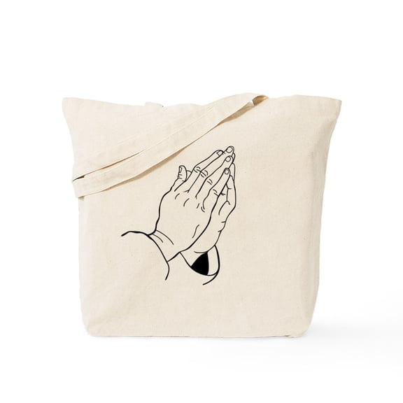 CafePress - PRAYING HANDS Tote Bag - Unisex Canvas Tote Bag, Beige, 1-Piece