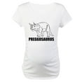 thumbnail image 1 of CafePress - PREGGOSAURUS Maternity T Shirt - Cotton Maternity T-shirt, Cute & Funny Pregnancy Tee, 1 of 4