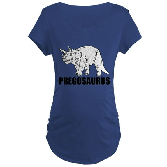 CafePress - PREGOSAURUS Maternity T Shirt - Maternity Dark T-Shirt