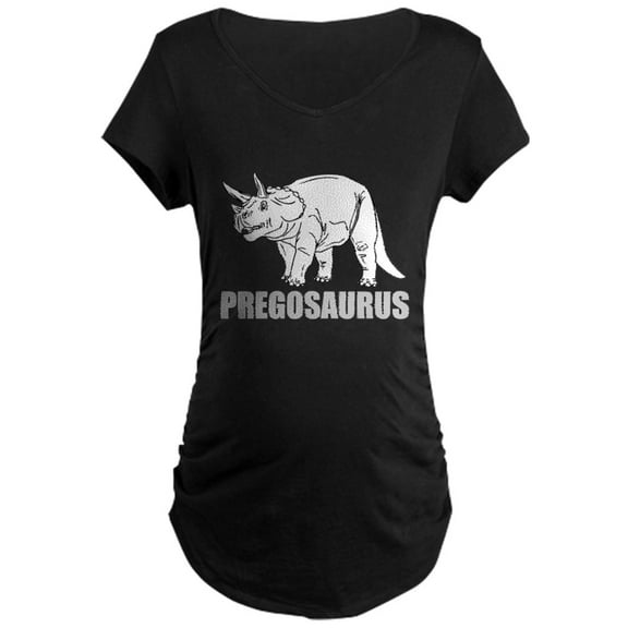CafePress - PREGOSAURUS Maternity T Shirt - Maternity Dark T-Shirt
