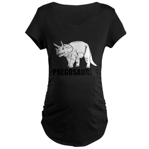 CafePress - PREGOSAURUS Maternity T Shirt - Maternity Dark T-Shirt
