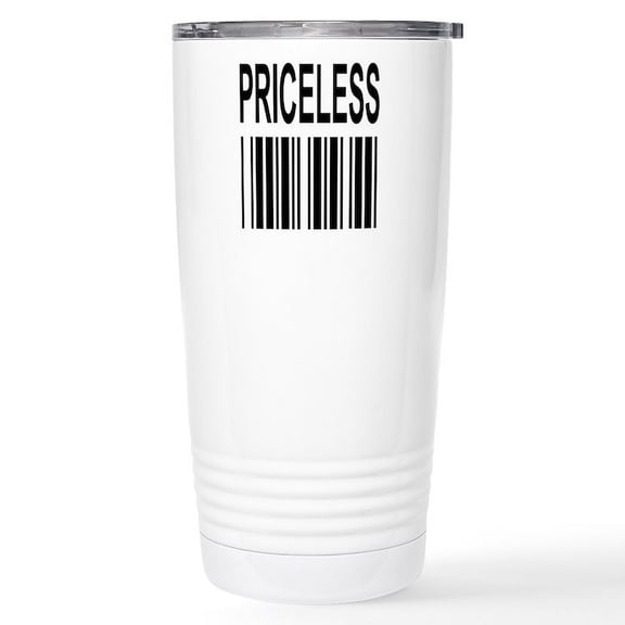 CafePress - PRICELESS Stainless Steel Travel Mug - Insulated Stainless Steel Travel Tumbler 20 oz.