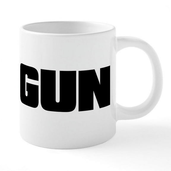 CafePress - PRO GUN - 20 Oz White Ceramic Mega Mug