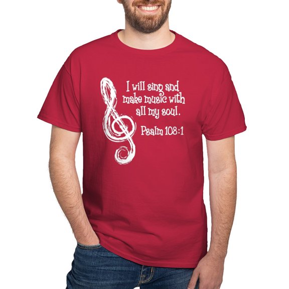 CafePress - PSALM 108:1 Dark T Shirt - Men's Classic Graphic Cotton T-Shirt