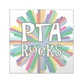 thumbnail image 1 of CafePress - PTA Rocks - Square Sticker 3" x 3", 1 of 1