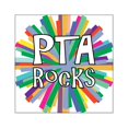 thumbnail image 1 of CafePress - PTA Rocks - Square Sticker 3" x 3", 1 of 1