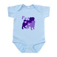 thumbnail image 1 of CafePress - PUG PURPLE Body Suit - Baby Light Bodysuit, Size Newborn - 24 Months, 1 of 4