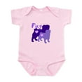 thumbnail image 1 of CafePress - PUG PURPLE Body Suit - Baby Light Bodysuit, Size Newborn - 24 Months, 1 of 4