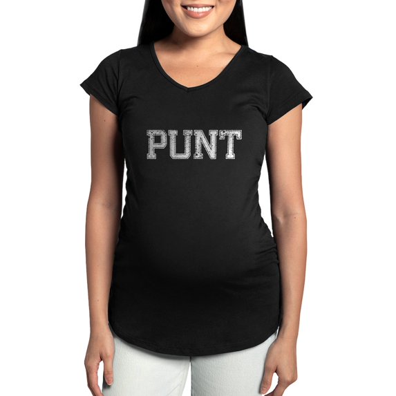 CafePress - PUNT, Vintage Maternity Dark T Shirt - Maternity Dark T-Shirt