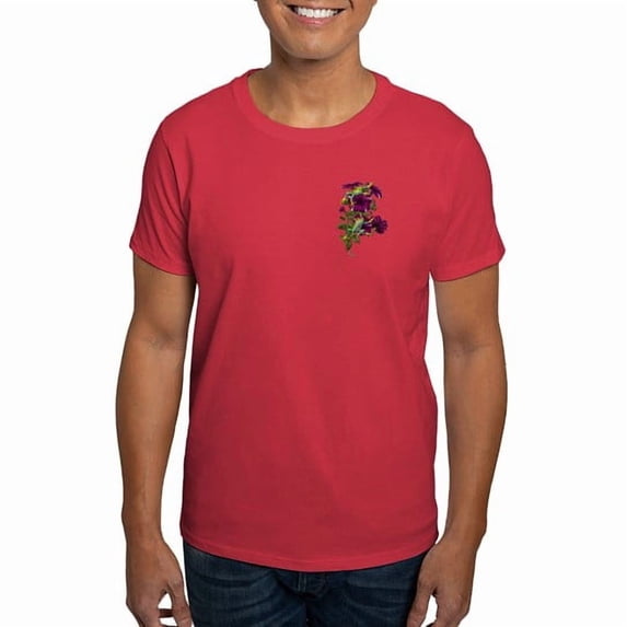 CafePress - PURPLE PETUNIA FROGS Dark T Shirt - Men's Classic Cotton T-Shirts