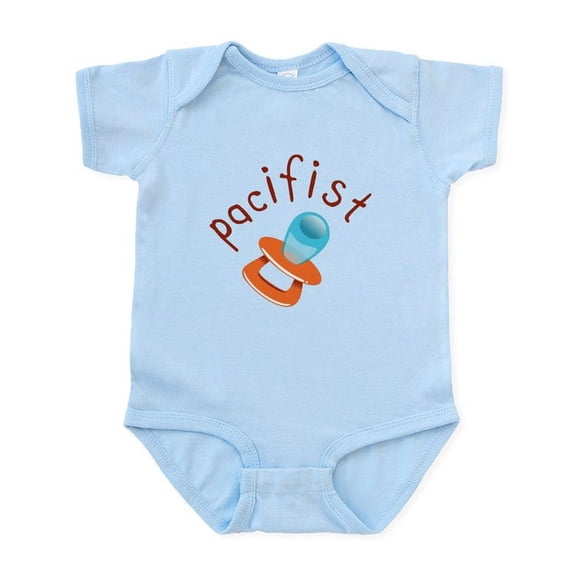 CafePress - Pacifist Infant Bodysuit - Baby Light Bodysuit, Size Newborn - 24 Months
