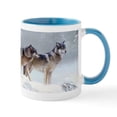 thumbnail image 1 of CafePress - Pack Of Wolves During Winter Mugs - 11 oz Ceramic Mug - Novelty Coffee Tea Cup, 1 of 4