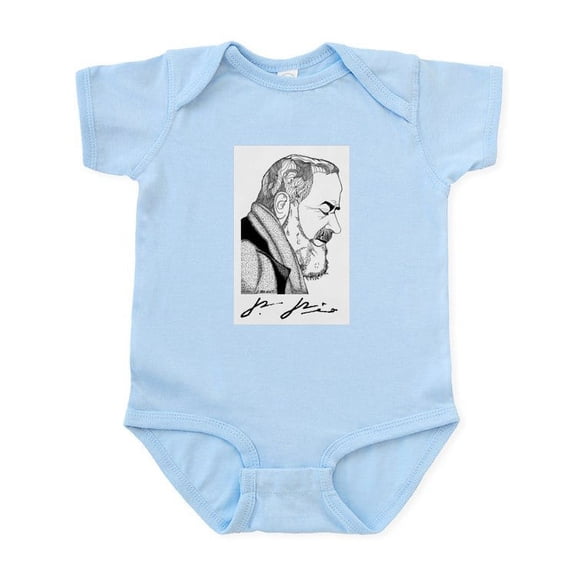 CafePress - Padre Pio Infant Bodysuit - Baby Light Bodysuit, Size Newborn - 24 Months