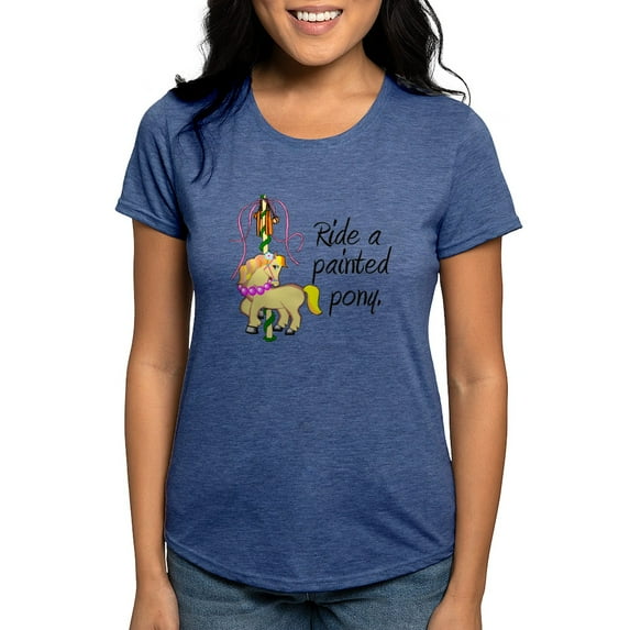 CafePress - Painted Pony Women's Deluxe T Shirt - Womens Tri-blend T-Shirt