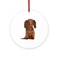 thumbnail image 1 of CafePress - Painted Red Doxie -  Round Wood Ornament 4", 1 of 2
