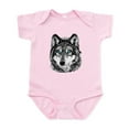thumbnail image 1 of CafePress - Painted Wolf Grayscale Infant Bodysuit - Baby Light Bodysuit, Size Newborn - 24 Months, 1 of 4