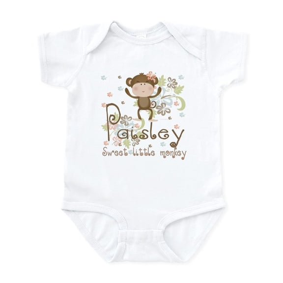 CafePress - Paisley..Sweet Little Monkey Infant Bodysuit - Baby Light Bodysuit, Size Newborn - 24 Months