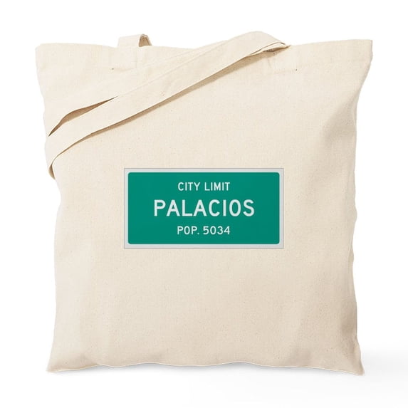 CafePress - Palacios, Texas City Limits Tote Bag - Unisex Canvas Tote Bag, Beige, 1-Piece
