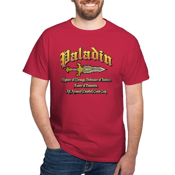 CafePress - Paladin All Around Good Guy Dark T Shirt - Men's Classic Graphic Cotton T-Shirt