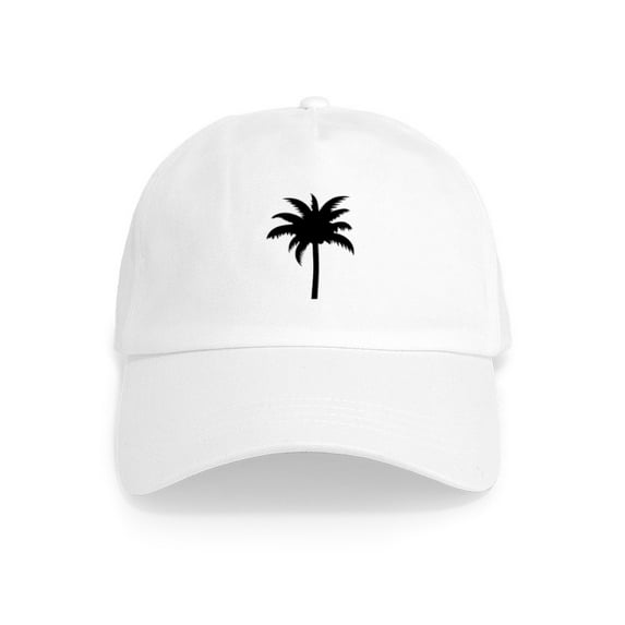 CafePress - Palm Tree Cap - Adjustable 100% Brushed Unisex Casual Cotton Baseball Cap, Beige, 1