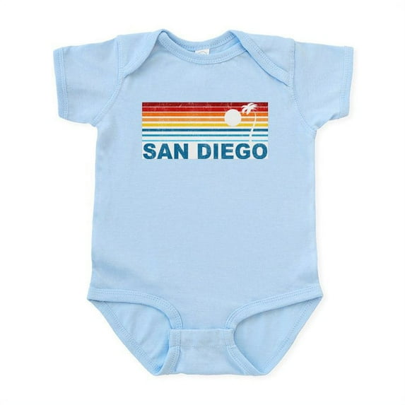 CafePress - Palm Tree San Diego Infant Bodysuit - Baby Light Bodysuit, Size Newborn - 24 Months