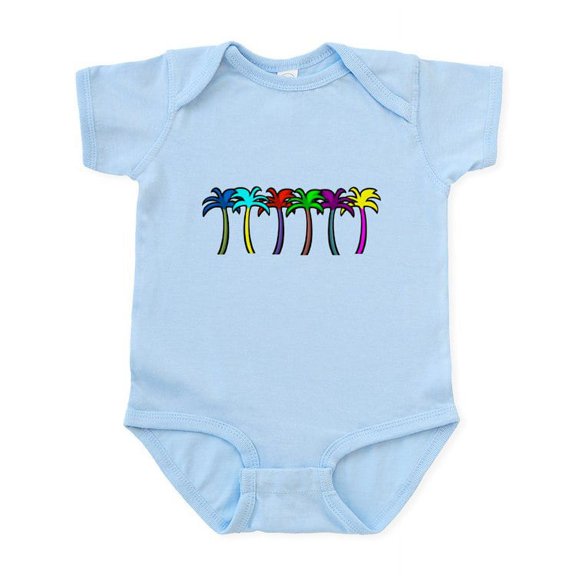 CafePress - Palm Trees Infant Bodysuit - Baby Light Bodysuit, Size Newborn - 24 Months