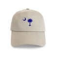 thumbnail image 1 of CafePress - Palmetto And Crescent Cap - Adjustable 100% Brushed Unisex Casual Cotton Baseball Cap, Beige, 1, 1 of 2