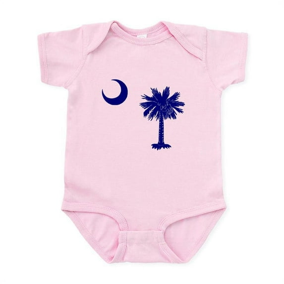 CafePress - Palmetto And Crescent Infant Bodysuit - Baby Light Bodysuit, Size Newborn - 24 Months