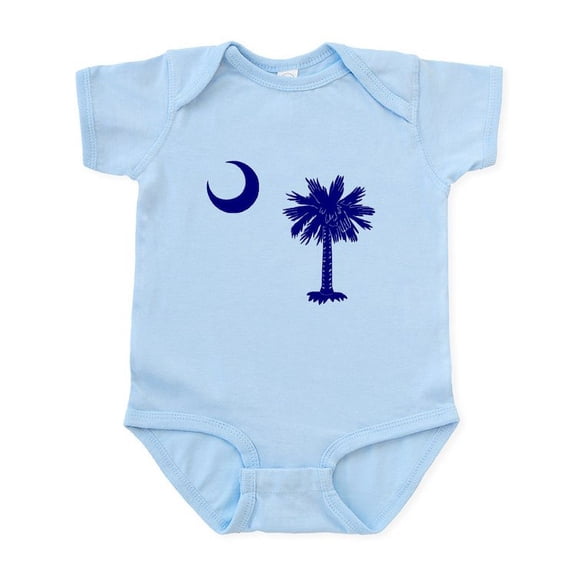 CafePress - Palmetto And Crescent Infant Bodysuit - Baby Light Bodysuit, Size Newborn - 24 Months