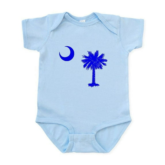 CafePress - Palmetto And Crescent SC Infant Bodysuit - Baby Light Bodysuit, Size Newborn - 24 Months