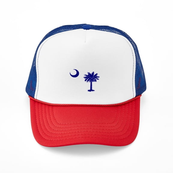 CafePress - Palmetto And Crescent - Adjustable Unisex Printed Trucker Hat with Mesh Back