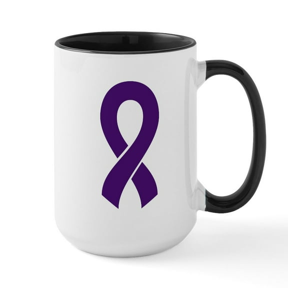 CafePress - Pancreatic Cancer Awareness Mugs - 15 oz Ceramic Large White Novelty Mug