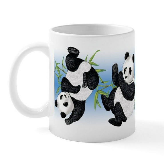 CafePress - Panda Bears Mug - 11 oz Ceramic Mug - Novelty Coffee Tea Cup