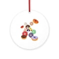 thumbnail image 1 of CafePress - Panda & Donuts -  Round Wood Ornament 4", 1 of 2