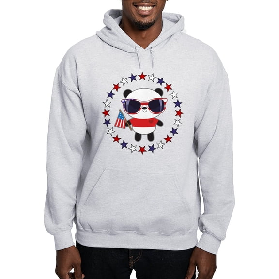 CafePress - Panda Patriotic USA - Pullover Hoodie, Hooded Sweatshirt