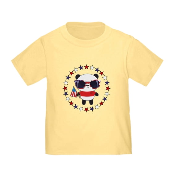 CafePress - Panda Patriotic USA Toddler T Shirt - Cute Toddler T-Shirt, 100% Cotton