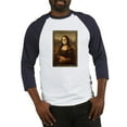 thumbnail image 1 of CafePress - Pandemic Mona Lisa Baseball Jersey - Cotton Baseball Jersey, 3/4 Raglan Sleeve Shirt, 1 of 4