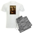 thumbnail image 1 of CafePress - Pandemic Mona Lisa Pajamas - Men's Light Loose Fit Cotton Pajama Set, 1 of 7