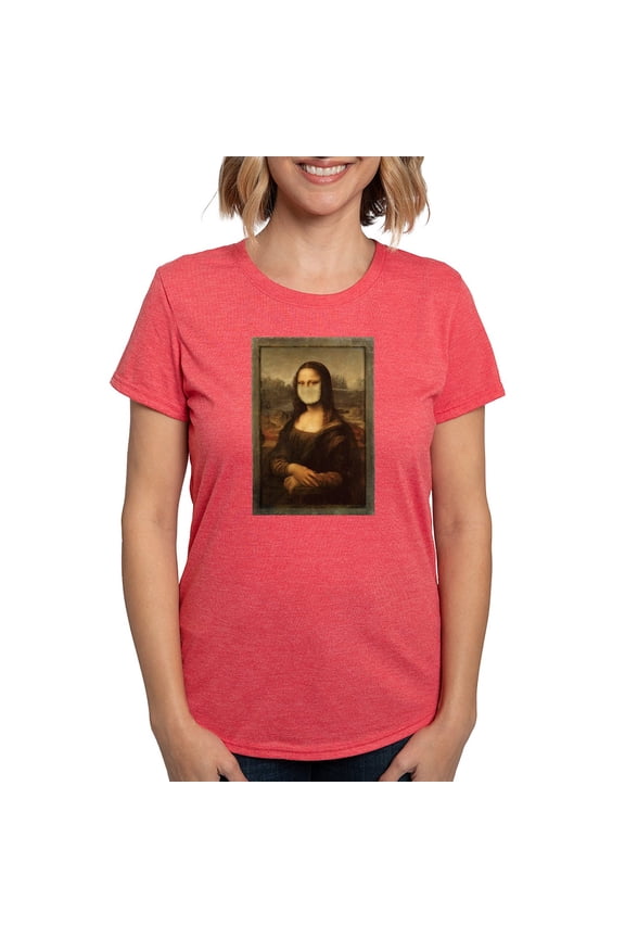 - Pandemic Mona Lisa T Shirt - Womens Tri-blend T-Shirt