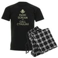 thumbnail image 1 of CafePress - Panic Scream And Call Cthulhu Men's Dark Pajamas - Men's Dark Loose Fit Cotton Pajama Set, 1 of 7