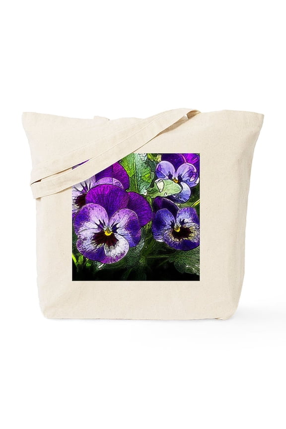- Pansy20160301 Tote Bag - Unisex Canvas Tote Bag, Beige, 1-Piece
